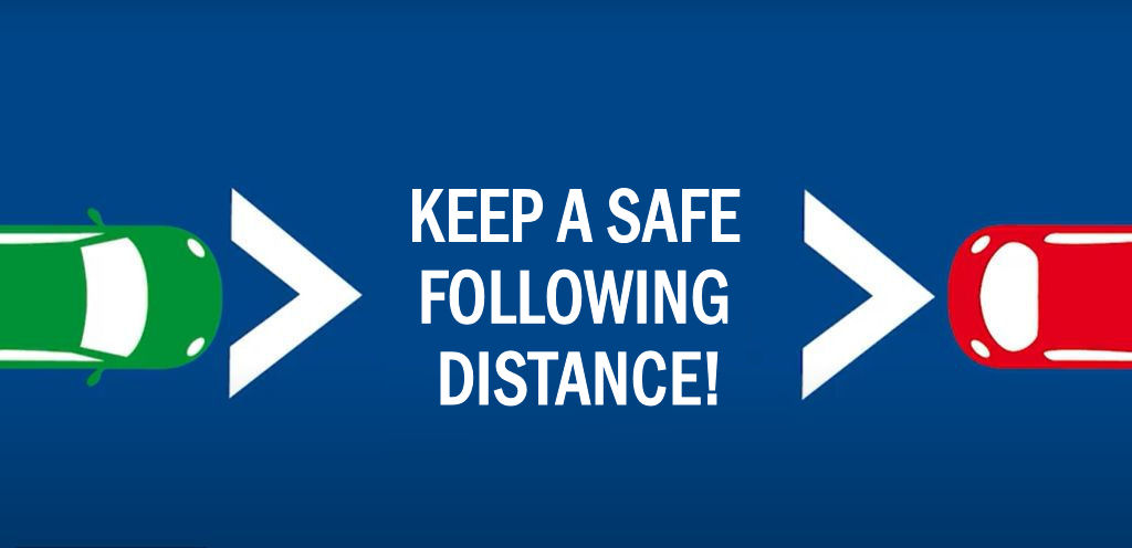 drawing: Keep a safe following distance